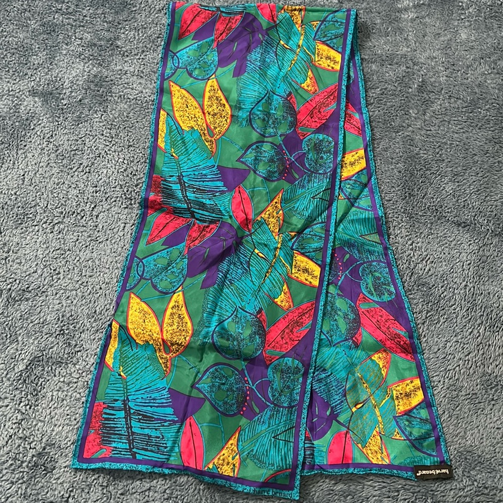 Harv Bernard Silk Rectangular Scarf - image 6